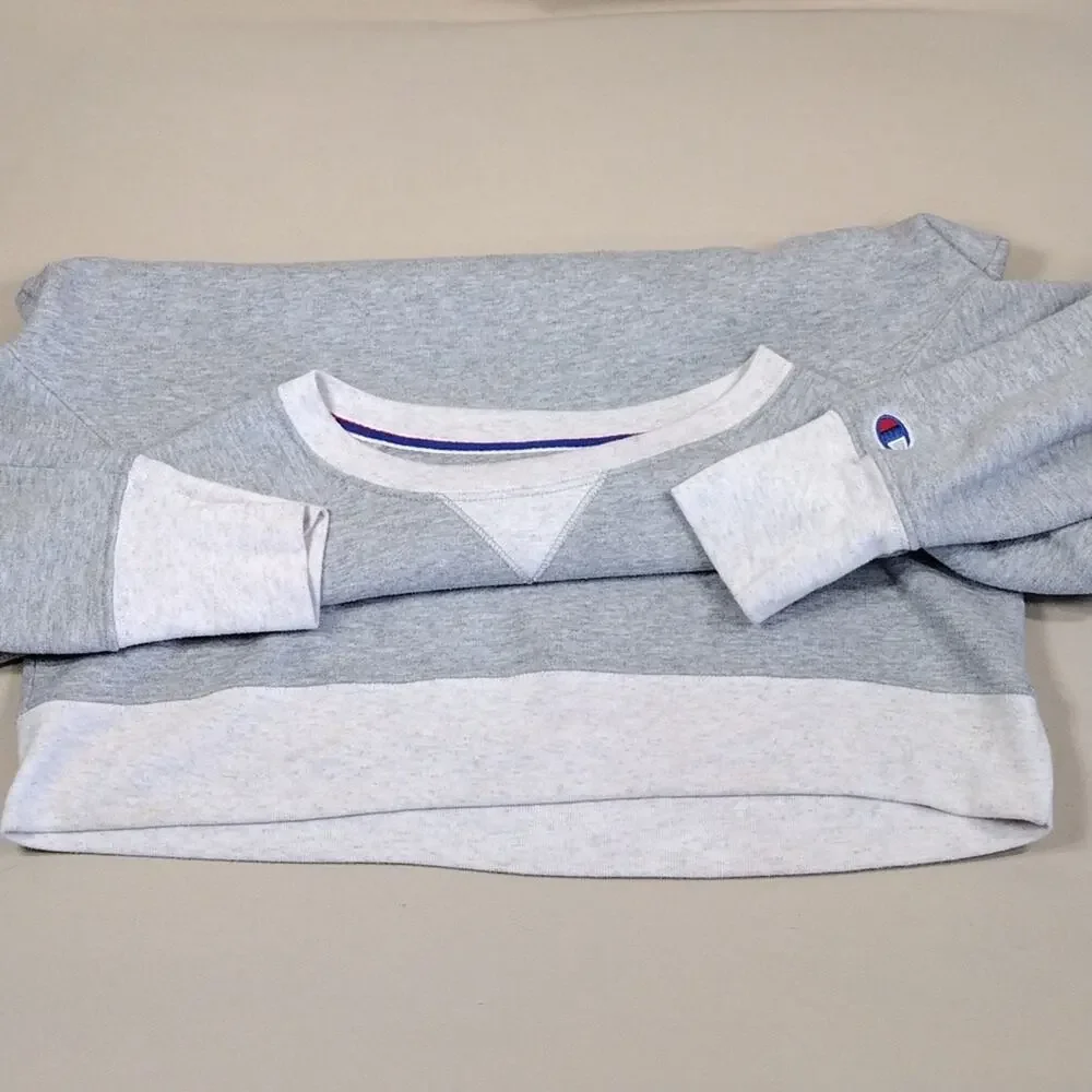 Champion Gray Sportswear Casual Crewneck Athleisure Pullover Loungewear Sweater
